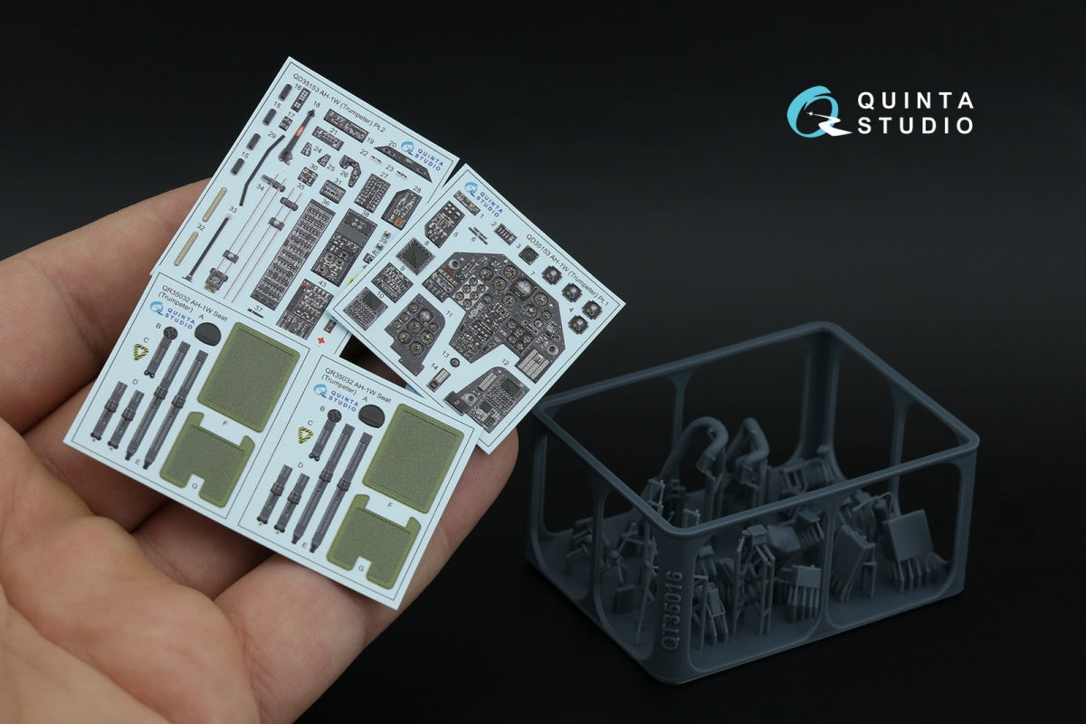 Intérieur imprimé en 3D et coloré sur papier décalcomanie (Trumpeter) de Quinta Studio QD+35153 (avec pièces en résine imprimées en 3D) 1/35 – image 11