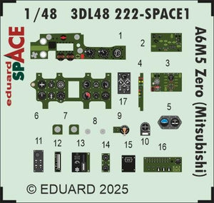 Eduard 3DL48222 A6M5 Zero (Mitsubishi) SPACE EDUARD 1/48 – immagine 3