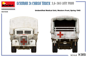 MiniArt 35459 Camion cargo allemand 3 tonnes, production tardive, échelle 1/35 – imagen 19
