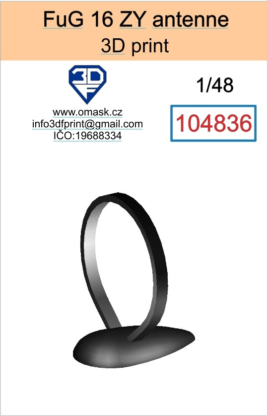 Omask 104836 Antenne FuG ZY impression 3D 1/48