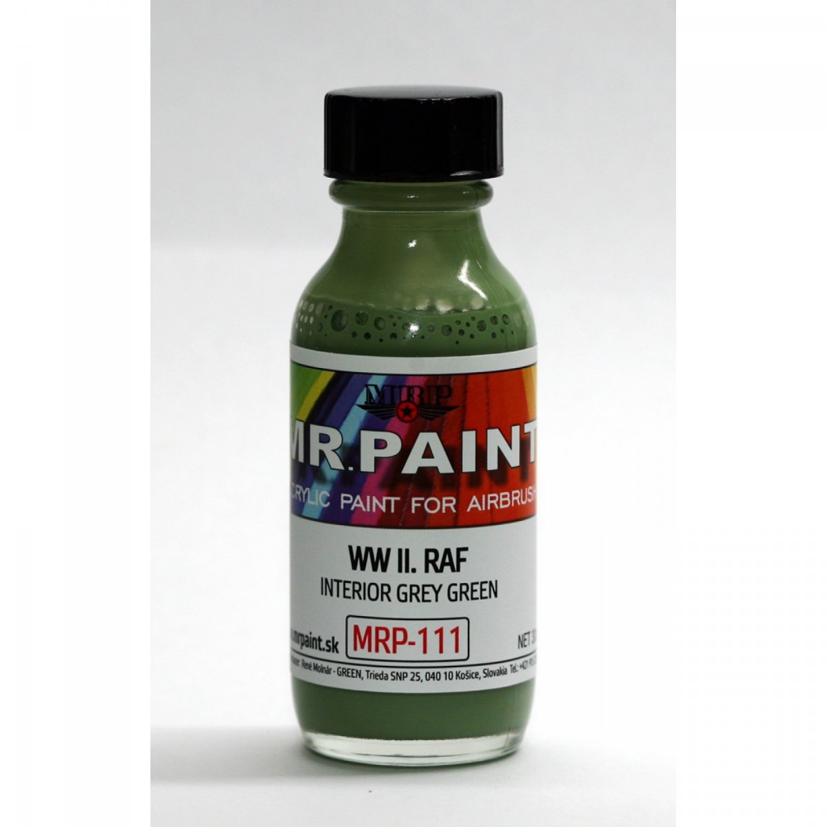 Peinture MR. Paint MRP-111 Gris-vert intérieur Seconde Guerre mondiale RAF 30 ml – immagine 2