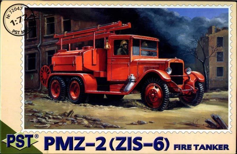 PST 72047 PMZ-2 (ZiS-6) Camion-citerne de pompiers 1/72