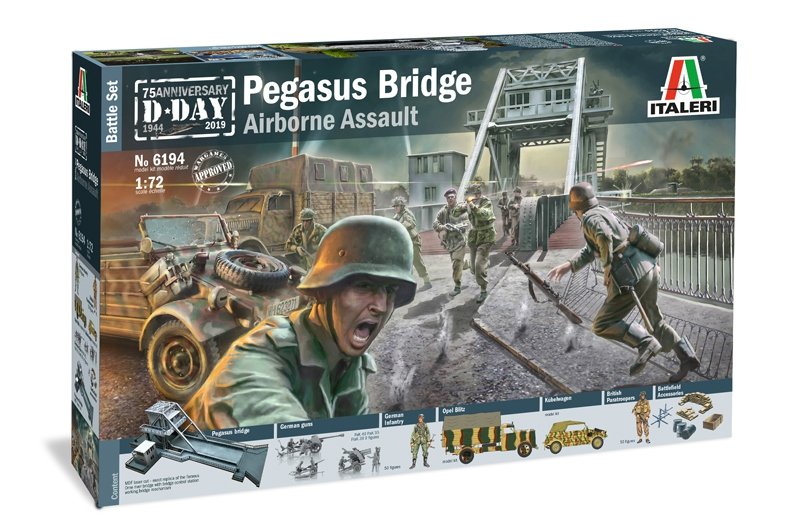 Italeri 6194 PEGASUS BRIDGE - Jour J 75e anniversaire 1944-2019 - Coffret Bataille 1/72 