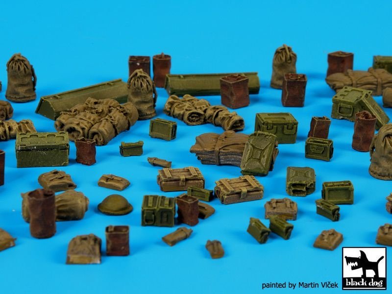 Black Dog T72091 British WW II equipment accessories set 1/72 – zdjęcie 4