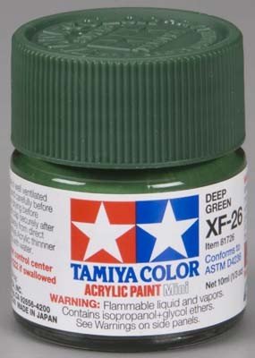 Peinture acrylique Tamiya XF26 Vert foncé (81726) 10 ml – image 2