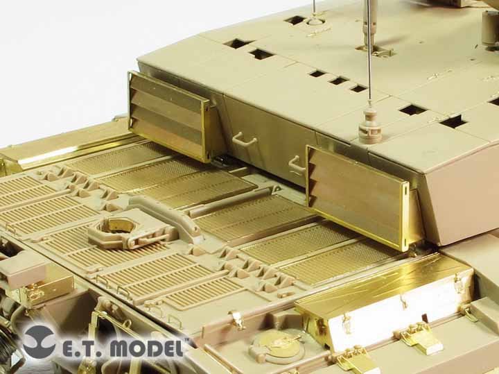 Grilles ET Model EA35-110 pour char de combat principal britannique Challenger 2 (version désertée) pour maquette TAMIYA au 1/35