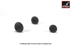 Armory Models AW72051 Mikoyan MiG-19 Farmer roues avec pneus lestés 1/72