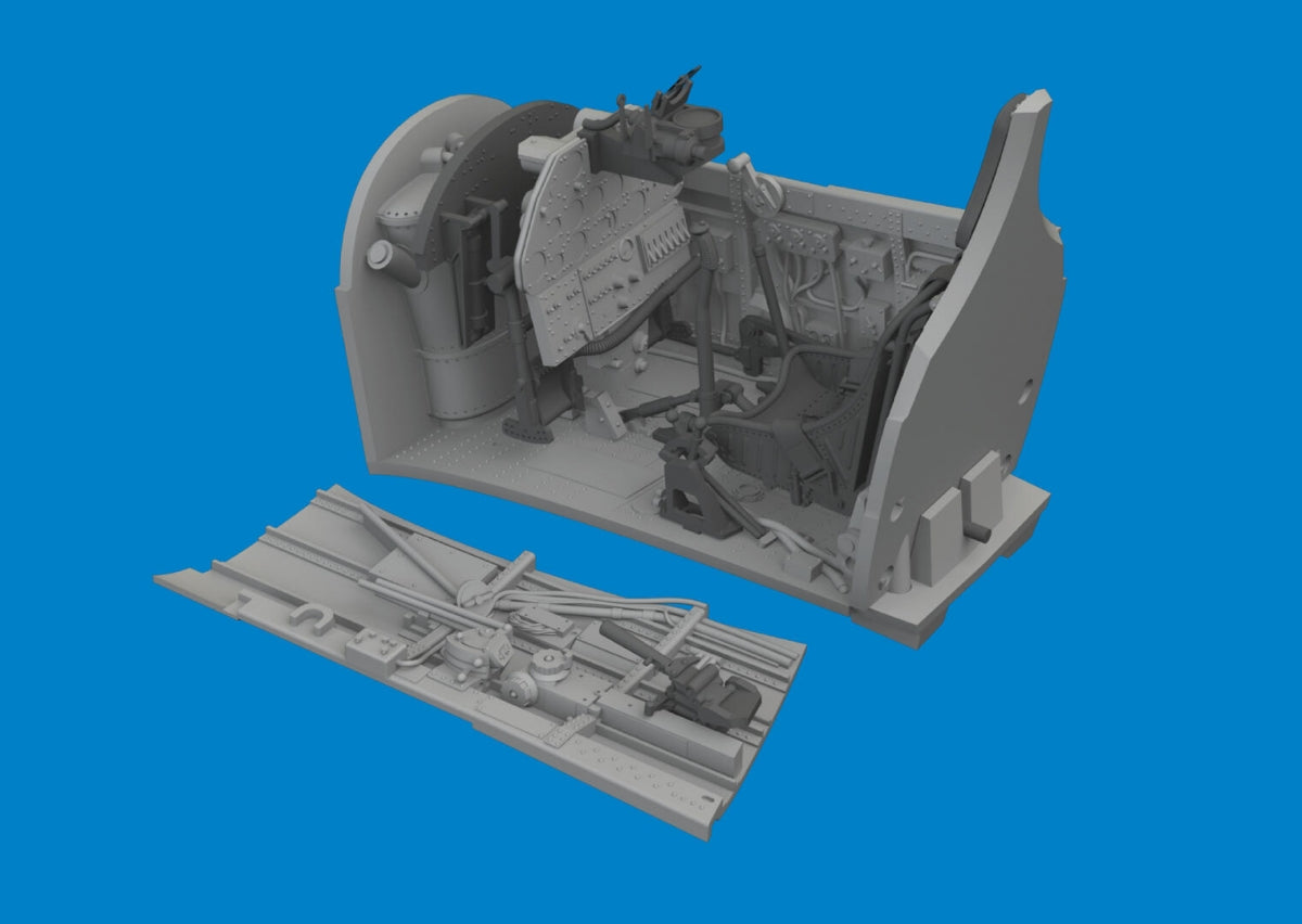Maquette du cockpit du P-40E Eduard 6481096 (échelle 1/48)