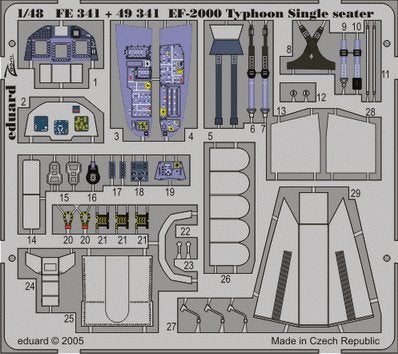 Eduard FE341 EF-2000 Typhoon Monoplace 1/48 Italeri