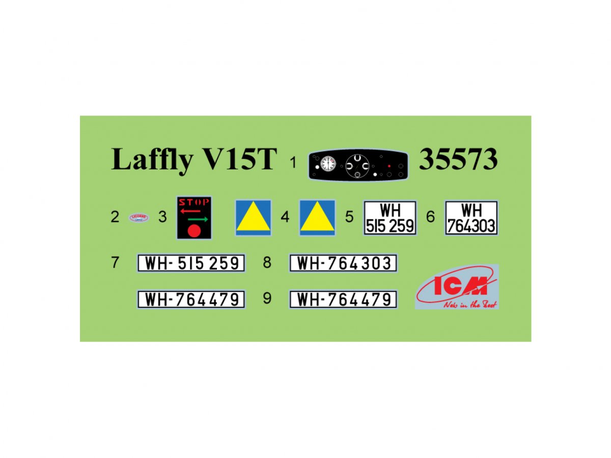 ICM 35573 Laffly (f) Type V15T Véhicule militaire allemand de la Seconde Guerre mondiale 1/35 – imagen 9