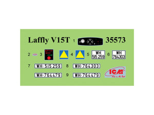 ICM 35573 Laffly (f) Type V15T Véhicule militaire allemand de la Seconde Guerre mondiale 1/35 – imagen 9