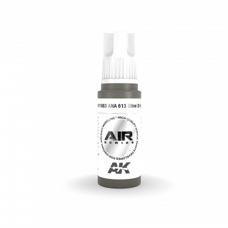 AK Interactive AK11863 ANA 613 OLIVE DRAB – AIR 17 ml – immagine 2