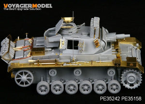 Voyager modèle PE35242 seconde guerre mondiale allemand Pz.Kpfw.III Ausf.N spz.Abt 501 Afrika pour DRAGON 6431 1/35 – imagen 3