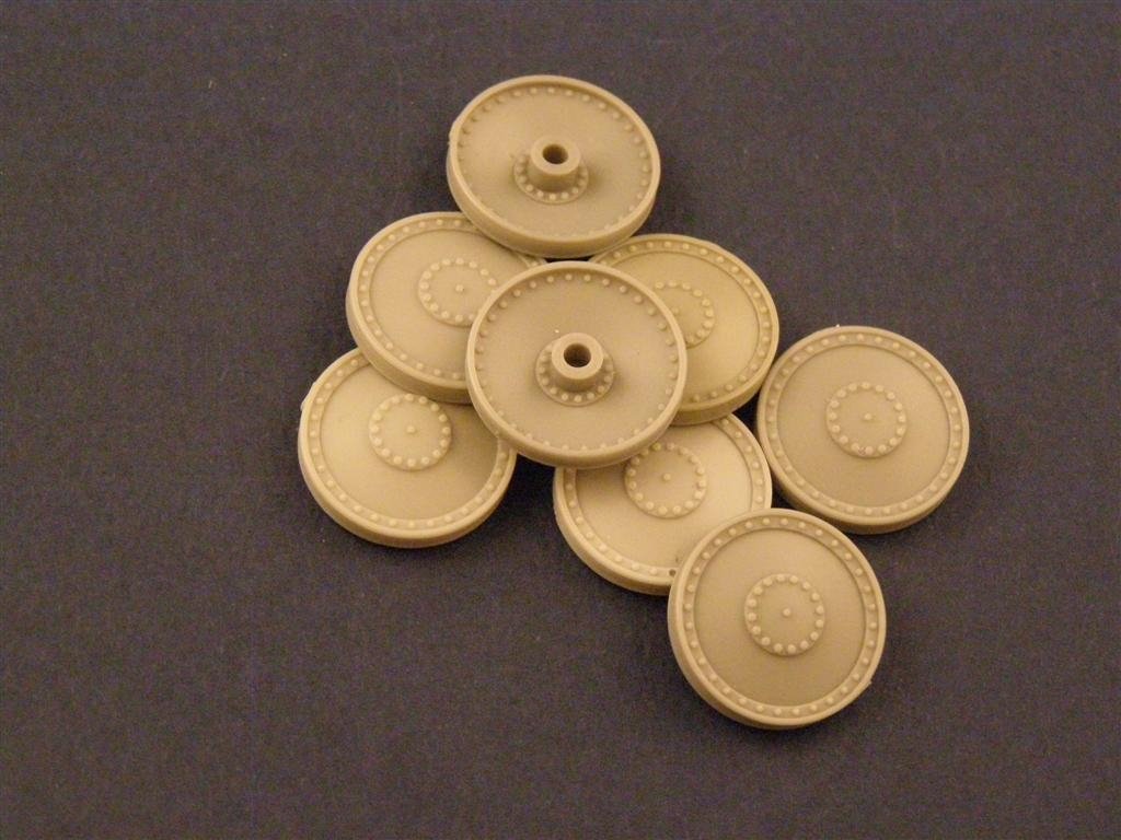 Panzer Art RE35-003 Roues à effet brûlé pour Pz38/Marder III/Hetzer 1/35 