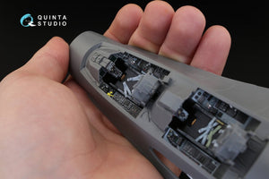 Intérieur imprimé en 3D et coloré sur papier décalcomanie Quinta Studio QD32023 F-16D (pour maquette Academy) 1/32 – immagine 6