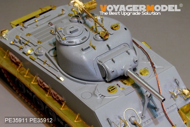 Maquette Voyager PE35911 Fusil américain M4A3 (105 mm) HVSS de base pour DRAGON au 1/35 – immagine 10