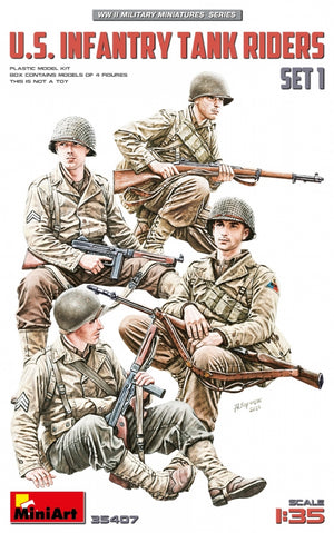 MiniArt 35407 Cavaliers de chars d&amp;#39;infanterie américains. Set 1 1/35