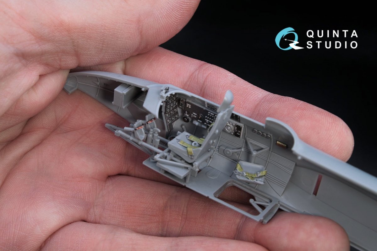 Intérieur imprimé en 3D et coloré sur papier décalcomanie Quinta Studio QD48011 Pe-2 (pour maquettes Zvezda) 1/48 – Bild 8