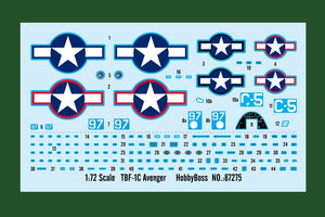 Hobby Boss 87275 TBF-1C Avenger 1/72