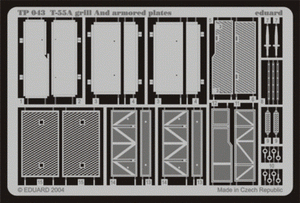 Grille et plaques de blindage Eduard TP043 T-55A au 1/35 Tamiya