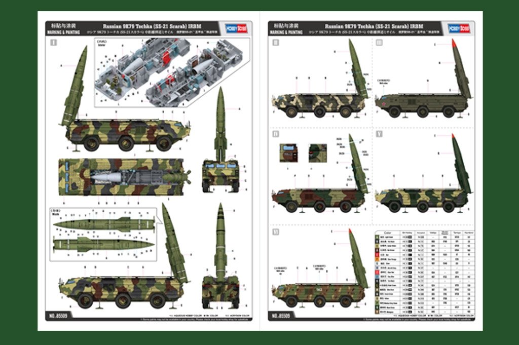 Hobby Boss 85509 Tochka russe 9K79 (SS-21 Scarab) IRBM 1/35 – Bild 4