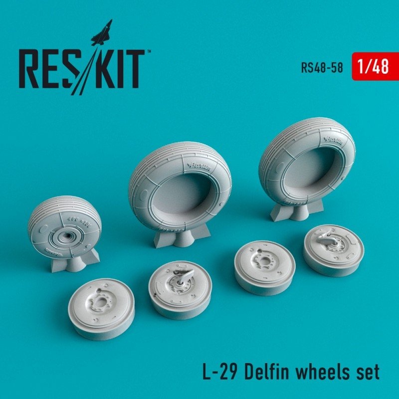 RESKIT RS48-0058 Jeu de roues L-29 1/48