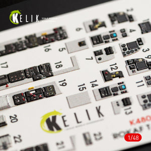 KELIK K48057 Décalcomanies 3D pour intérieur du T-50 ROKAF, pour maquette Academy au 1/48 – immagine 3