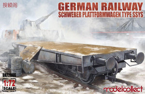 Modelcollect UA72086 Chemin de fer allemand Schwerer Plattformwagen Type SSys 1+1 1/72
