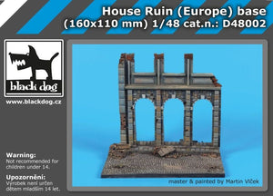 Ruines de maison Black Dog D48002 (Europe) socle 1/48