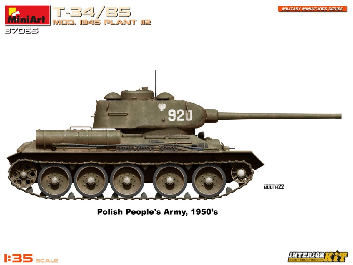 MiniArt 37065 T-34/85 MOD. 1945. USINE 112. KIT INTÉRIEUR 1/35 – image 14