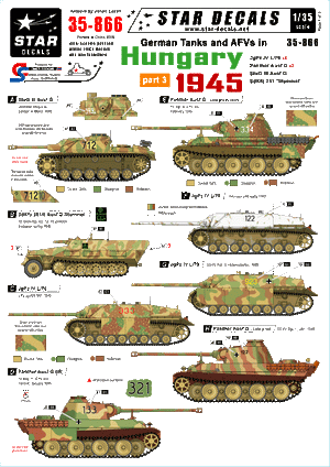 Star Decals 35-866 Hongrie 1945 3 1/35