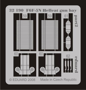 Baie de canon Eduard 32190 F6F-5N au 1/32 TRUMPETER