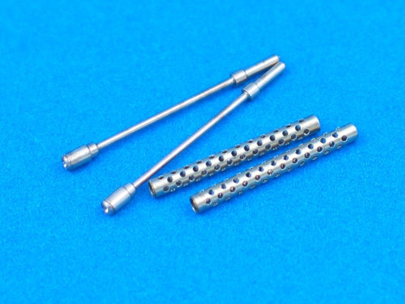 Aber 35L-062 Jeu de 2 canons US tournés pour Browning M-1919 A4 avec bouche en deux parties (1/35)
