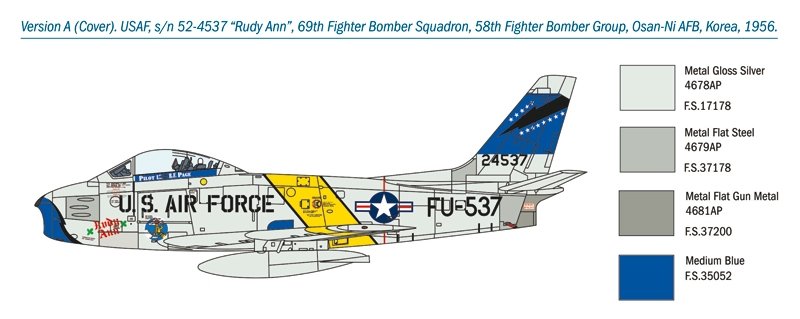 Italeri 1426 F-86F Sabre 1/72 – immagine 6