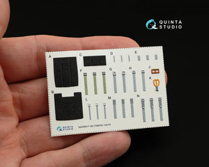 Intérieur imprimé en 3D et coloré sur papier décalcomanie Quinta Studio QD32003 F-16C (pour maquette Tamiya) 1/32  – image 5