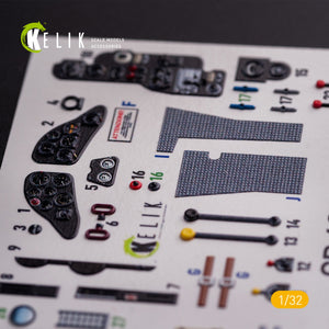 KELIK K32019 CR.42 LW - Décalcomanies 3D intérieures pour kit ICM 1/32 – image 5