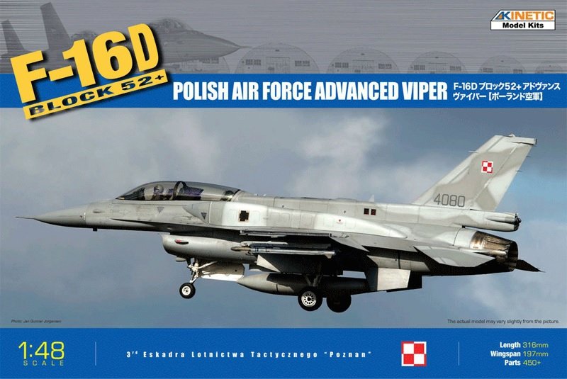 Kinetic K48010 F-16D Block 52+ Viper avancé de l&amp;#39;armée de l&amp;#39;air polonaise 1/48