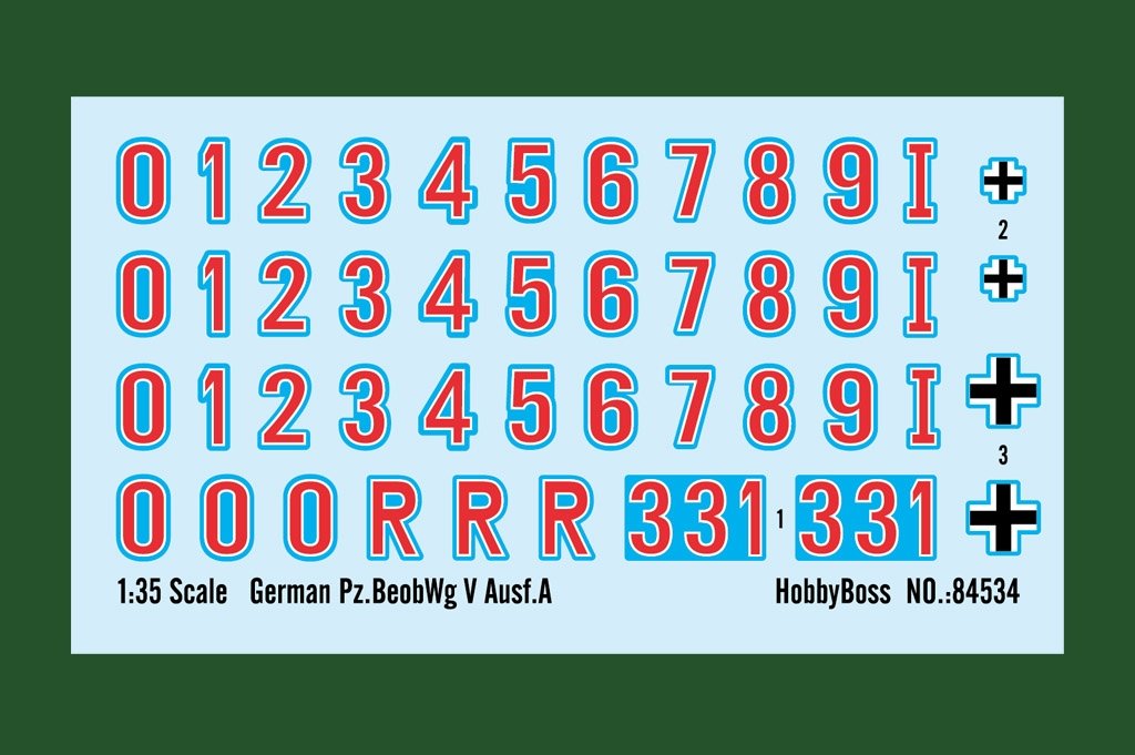 Hobby Boss 84534 Allemand Pz.BeobWg V Ausf.A 1/35 – immagine 11