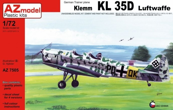 AZ Modèle AZ7505 Klemm KL 35D &amp;quot;Luftwaffe&amp;quot;