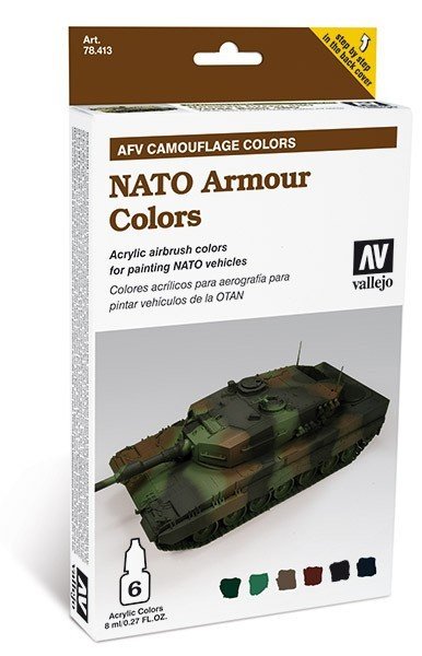 Vallejo 78413 Couleurs pour blindage OTAN 6x18ml.