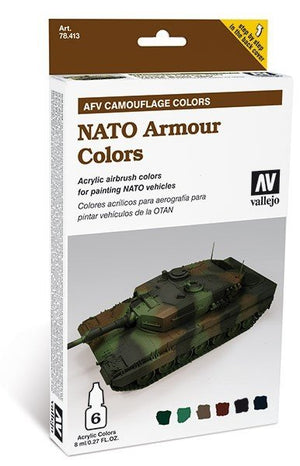 Vallejo 78413 Couleurs pour blindage OTAN 6x18ml.