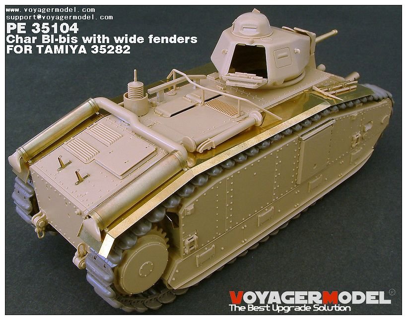 Maquette Voyager PE35104 Char bibis français de la Seconde Guerre mondiale avec ailes larges (version B incluant le canon) pour TAMIYA 35282 au 1/35 – image 12
