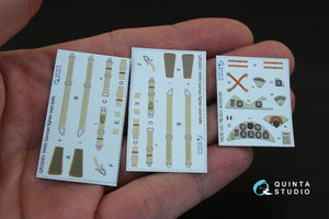 Intérieur imprimé en 3D et coloré sur papier décalcomanie Quinta Studio QD32016 Bu 131 (pour kit ICM) 1/32 – immagine 3