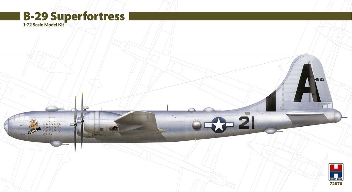 Hobby 2000 72070 B-29 Superfortress ( ACADEMY + CARTOGRAPH + MASKS ) 1/72