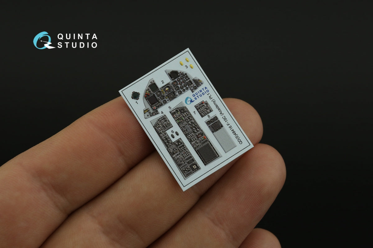 Intérieur coloré imprimé en 3D pour F-15C de Quinta Studio QDS-48416 sur papier décalcomanie (Academy) (Petite version) 1/48 – immagine 3