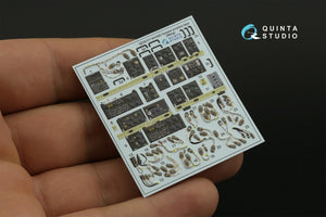 Quinta Studio QD35117 AH-64D Baies avioniques avant étendues Intérieur imprimé en 3D et coloré sur papier décalcomanie (Meng) 1/35 – image 4
