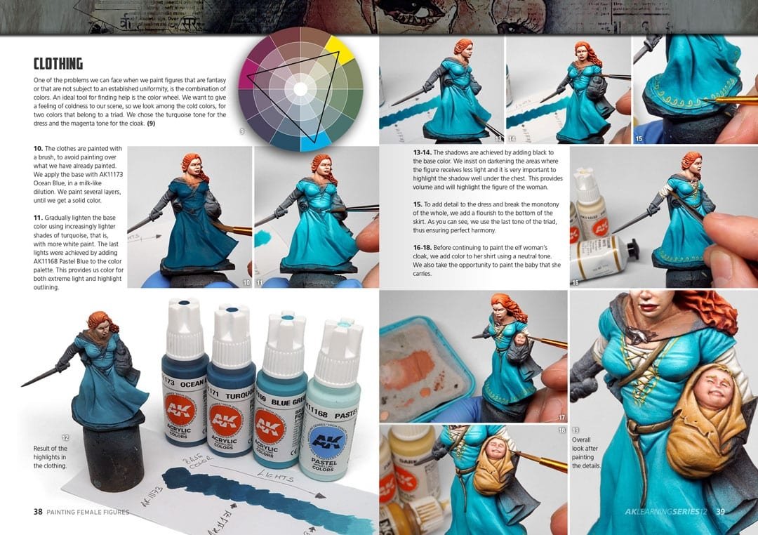 AK Interactive AK520 Learning 12 Painting Female Figures English – zdjęcie 4