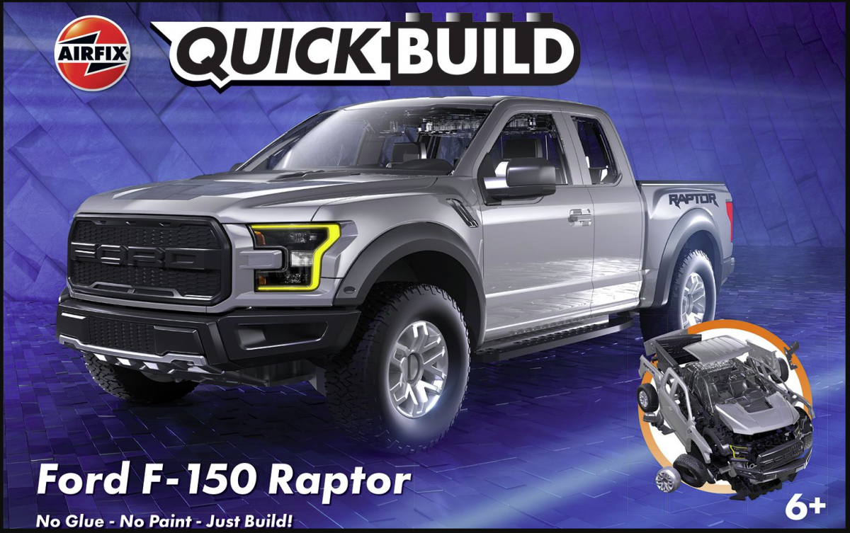 Maquette Airfix 6053 QUICKBUILD Ford F-150 Raptor - Gris