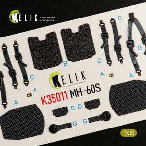 KELIK K35011 MH-60S KNIGHT HAWK - Décalcomanies 3D pour intérieur de la maquette KITTY HAWK au 1/35 – image 4