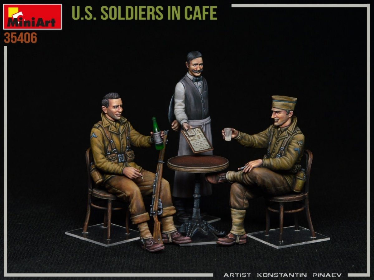 MiniArt 35406 SOLDATS AMÉRICAINS DANS UN CAFÉ 1/35 – image 3